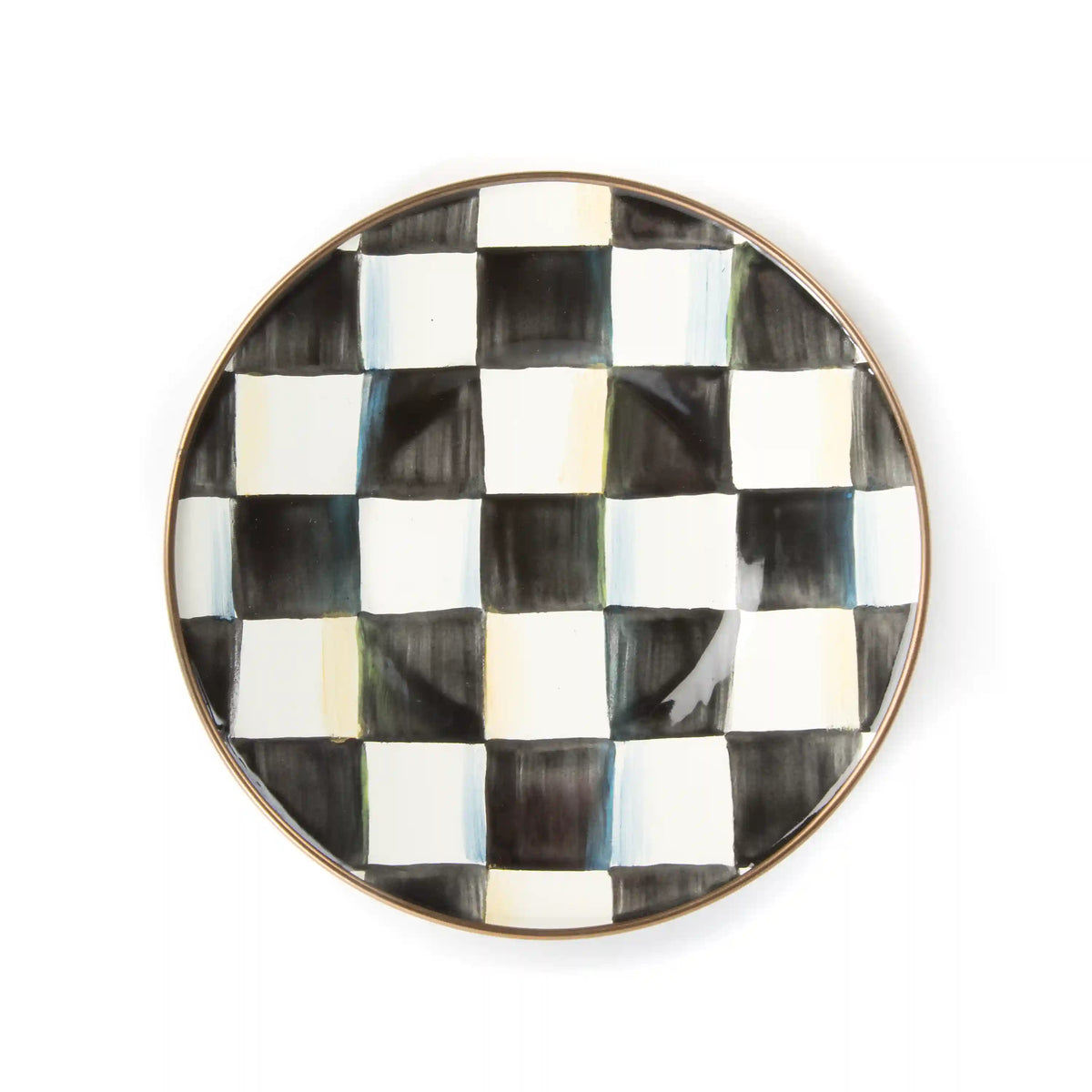 Mocha Check Teacup