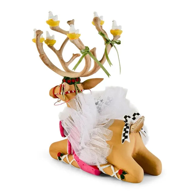 Patience Brewster Dash Away Sitting Dancer Reindeer Figure