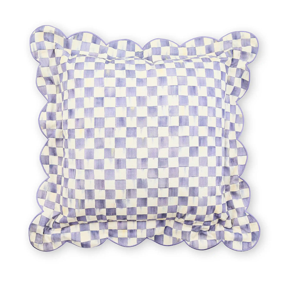Rosy Check Reversible Scalloped Lumbar Throw Pillow