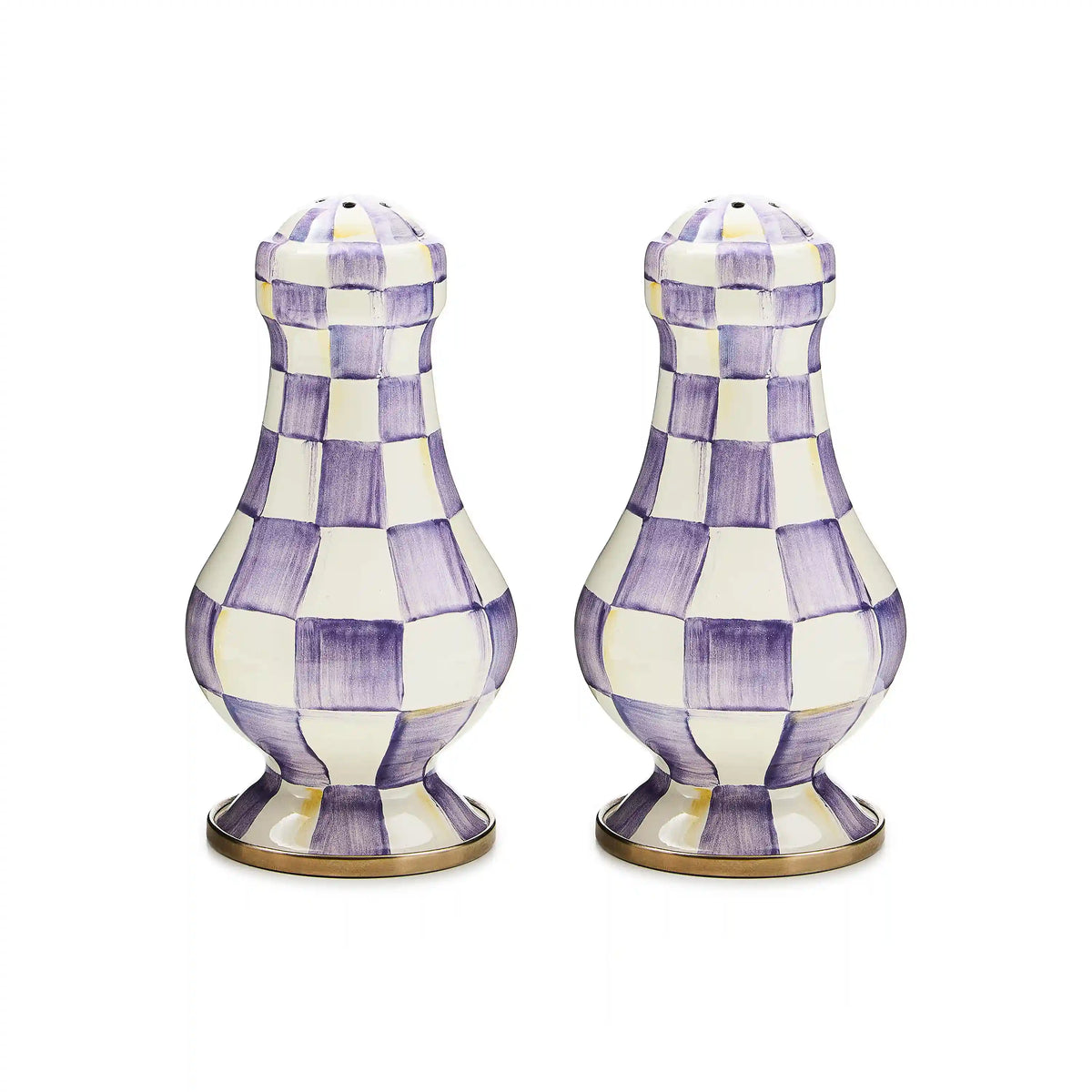 White Flower Market Large Salt & Pepper Shakers