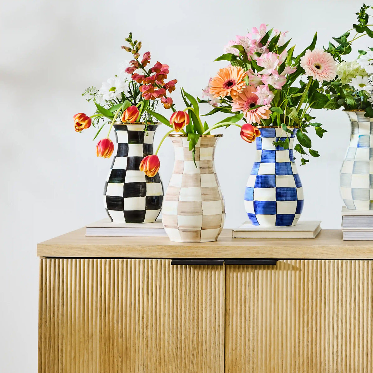 Rosy Check Tall Vase