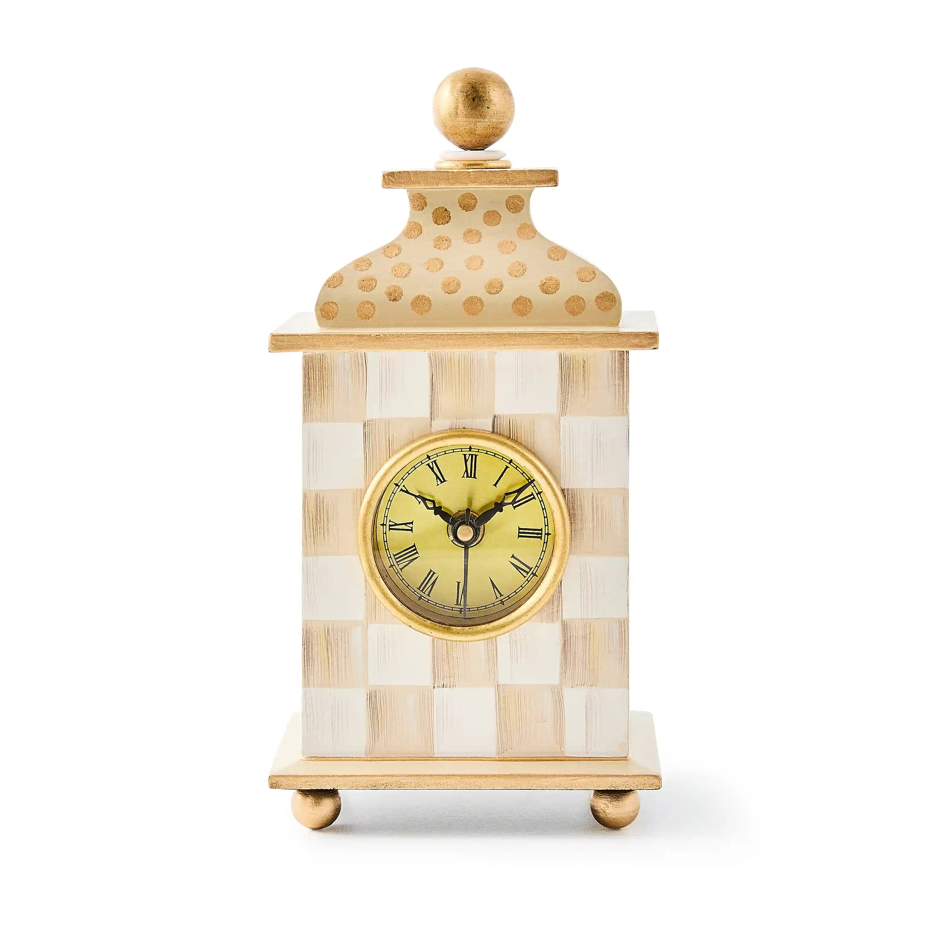 Rosy Check Desk Clock