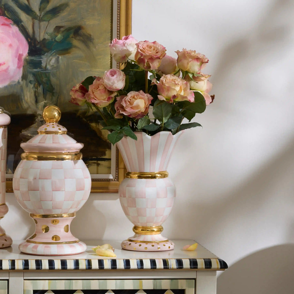 Sterling Check Great Vase