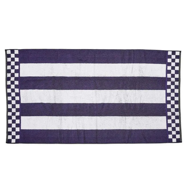 Violet Stripe Bath Towel