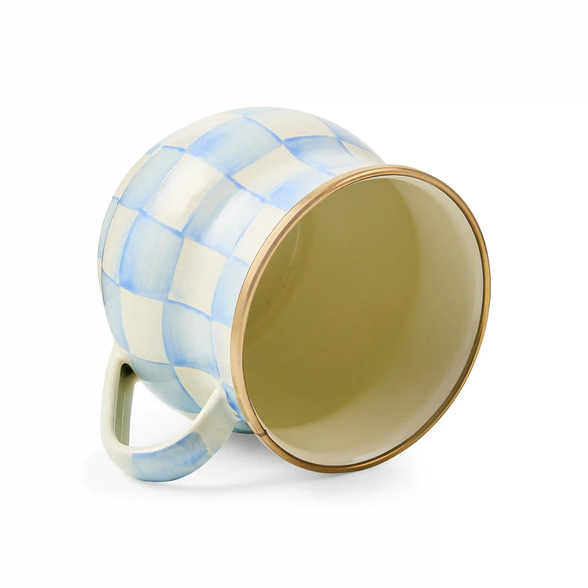 Violet Check Mug