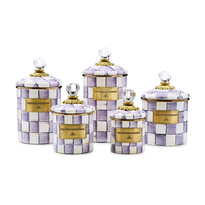 Violet Check Large Canister