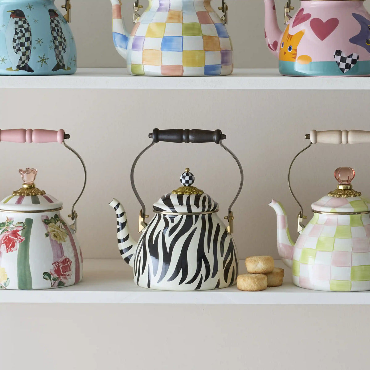 Palm Beach Check 2 Quart Tea Kettle