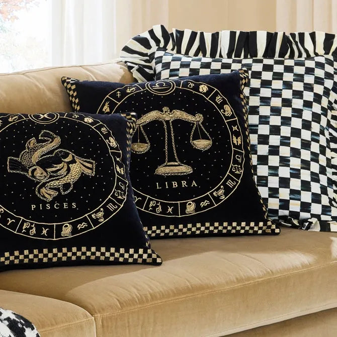 Libra Zodiac Throw Pillow