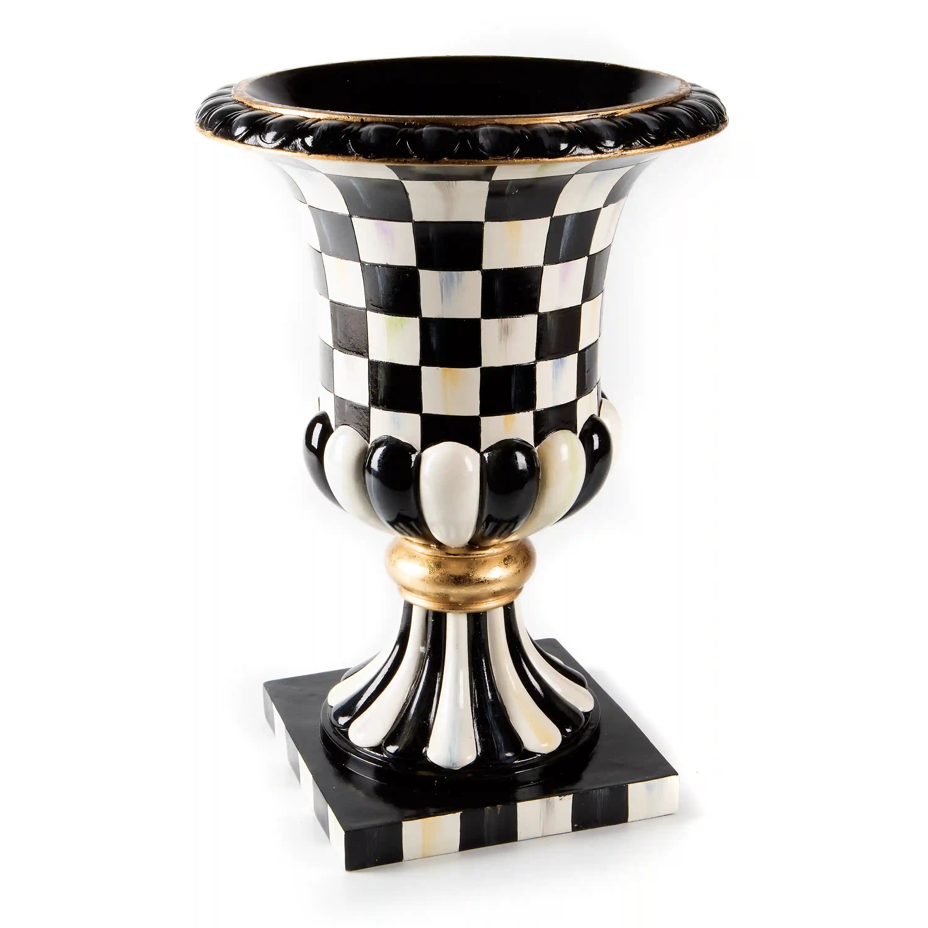 Courtly Stripe Tabletop Urn