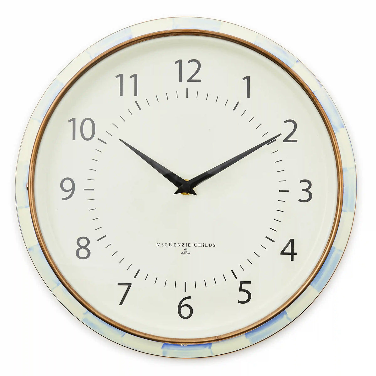 Emerald Check School Wall Clock