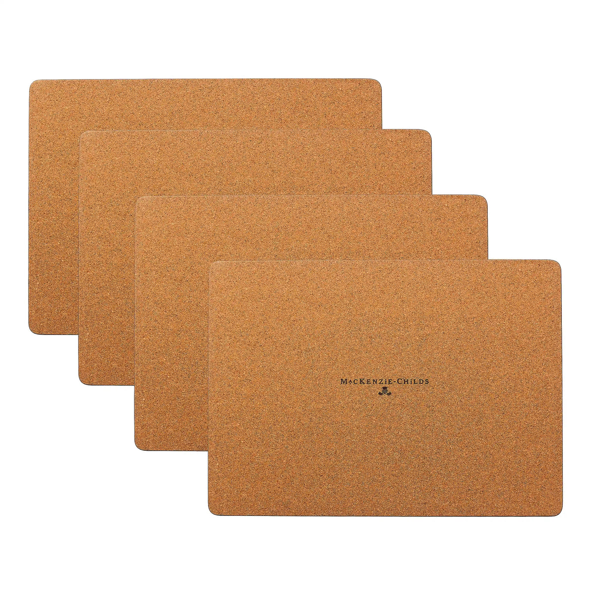 Violet Check Cork Back Placemats, Set of 4