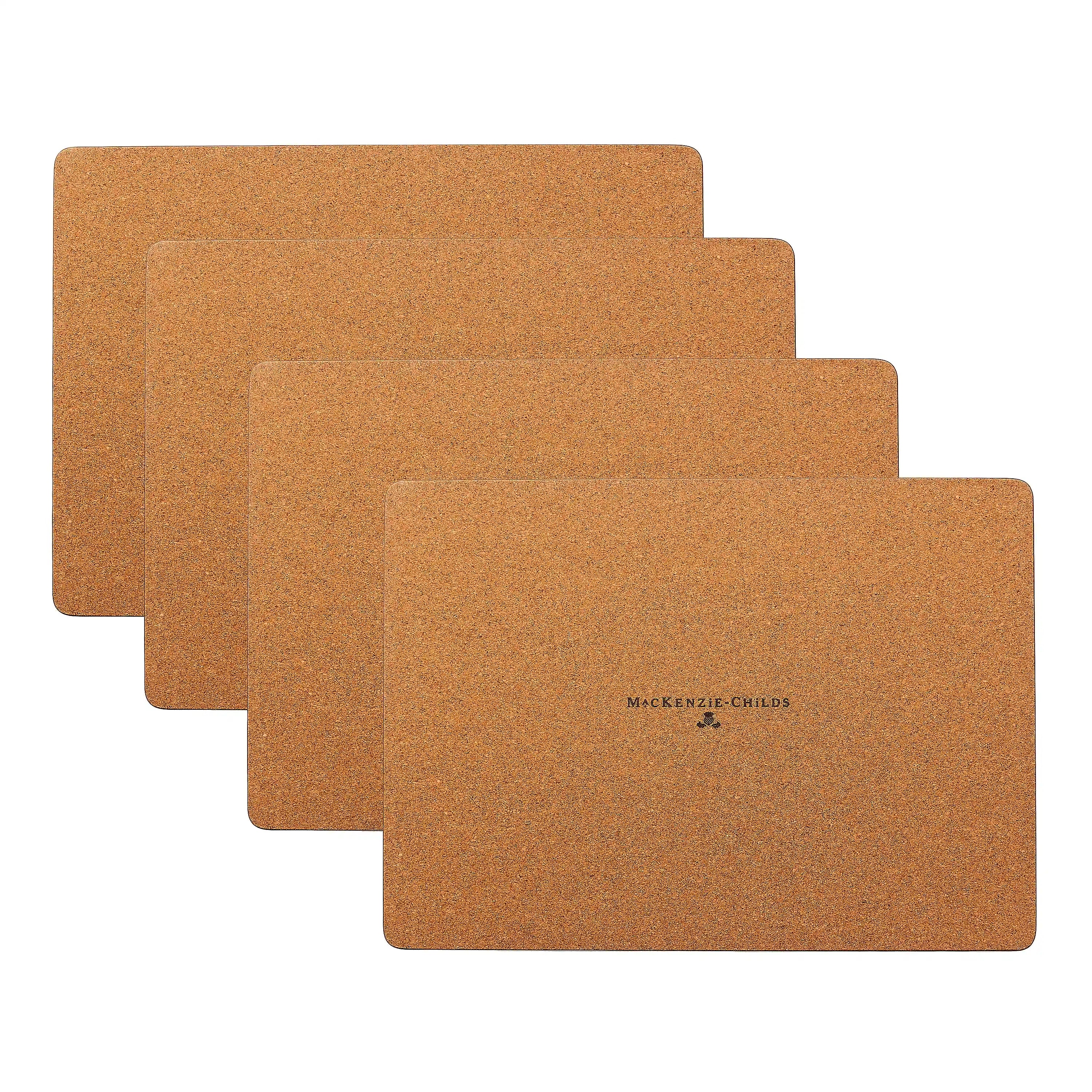 Courtly Flower Market Cork Back Placemats, Set of 4