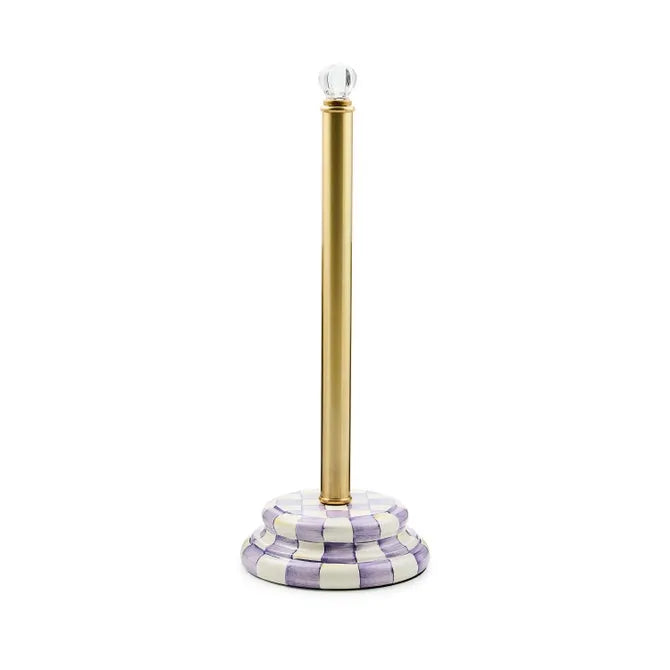 Violet Check Toilet Tissue Storage