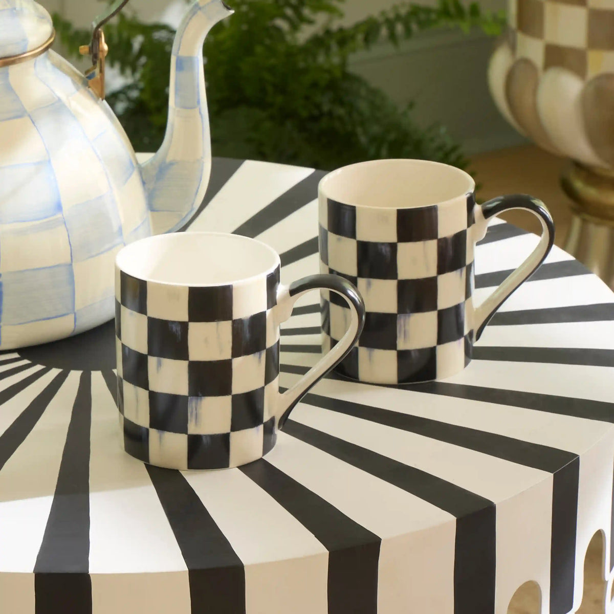 Sterling Check Porcelain Mug