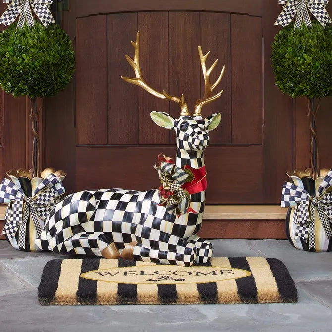 Welcome Awning Stripe Entrance Mat