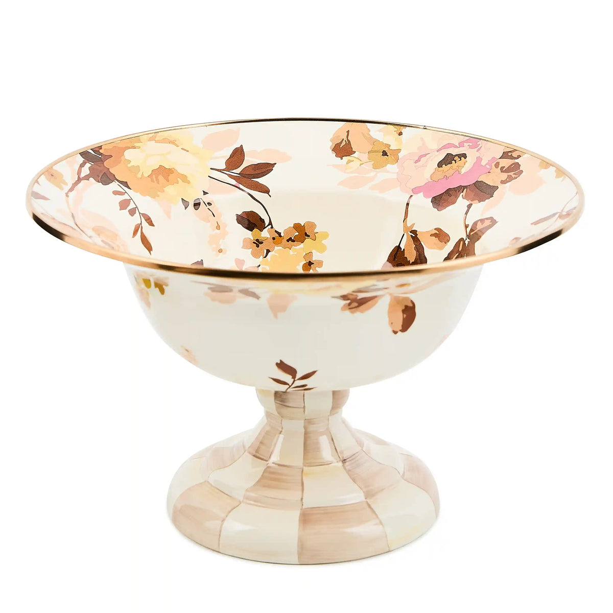 White Flower Market Large Compote