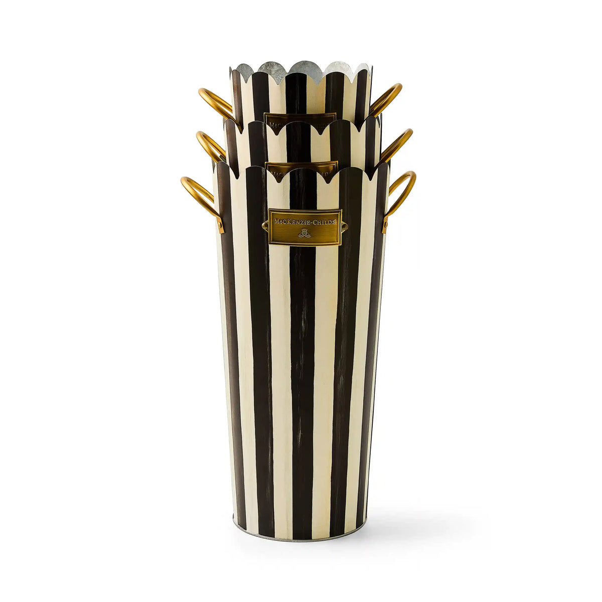 Spectator Galvanized Flower Buckets, Set of 3