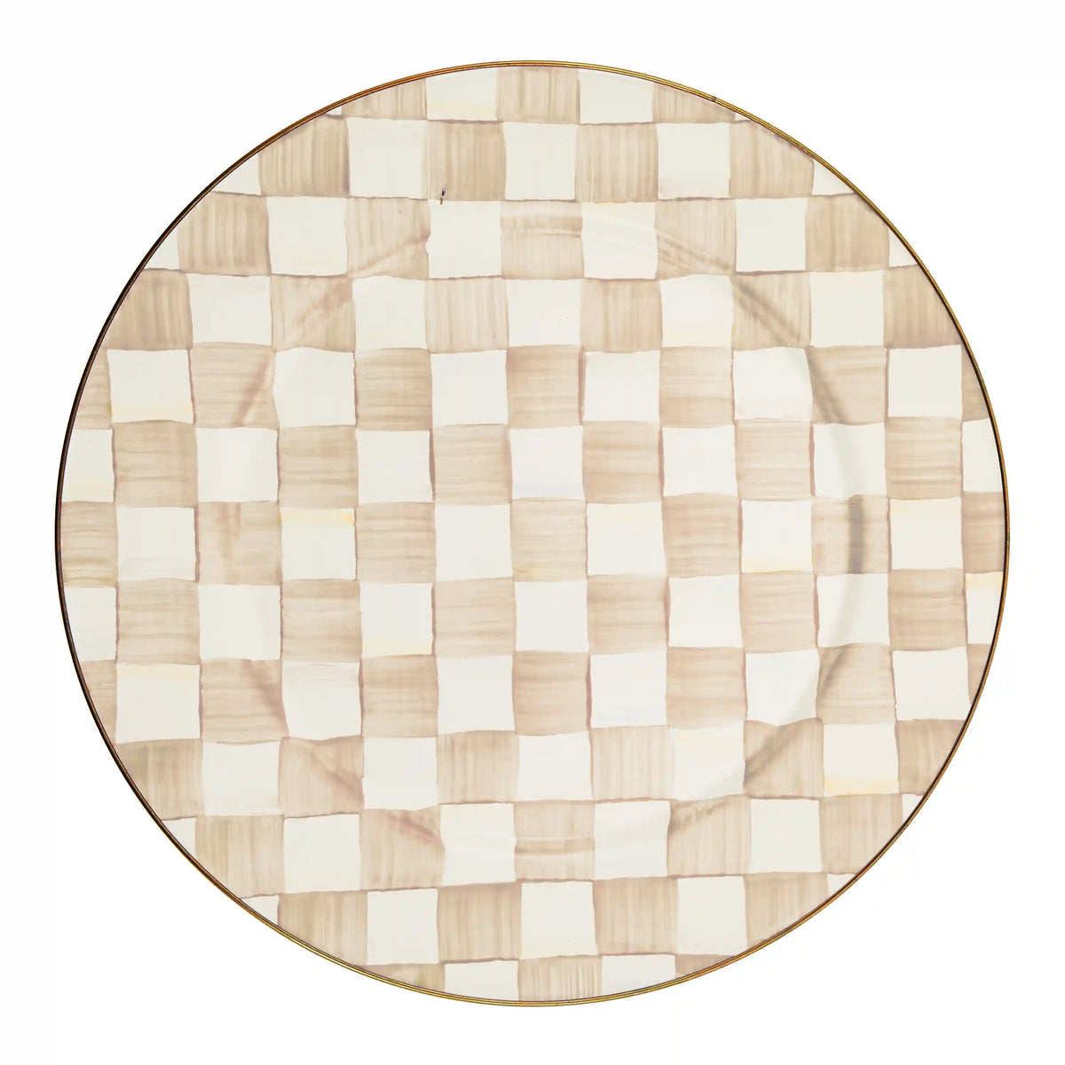 Mocha Check Serving Platter