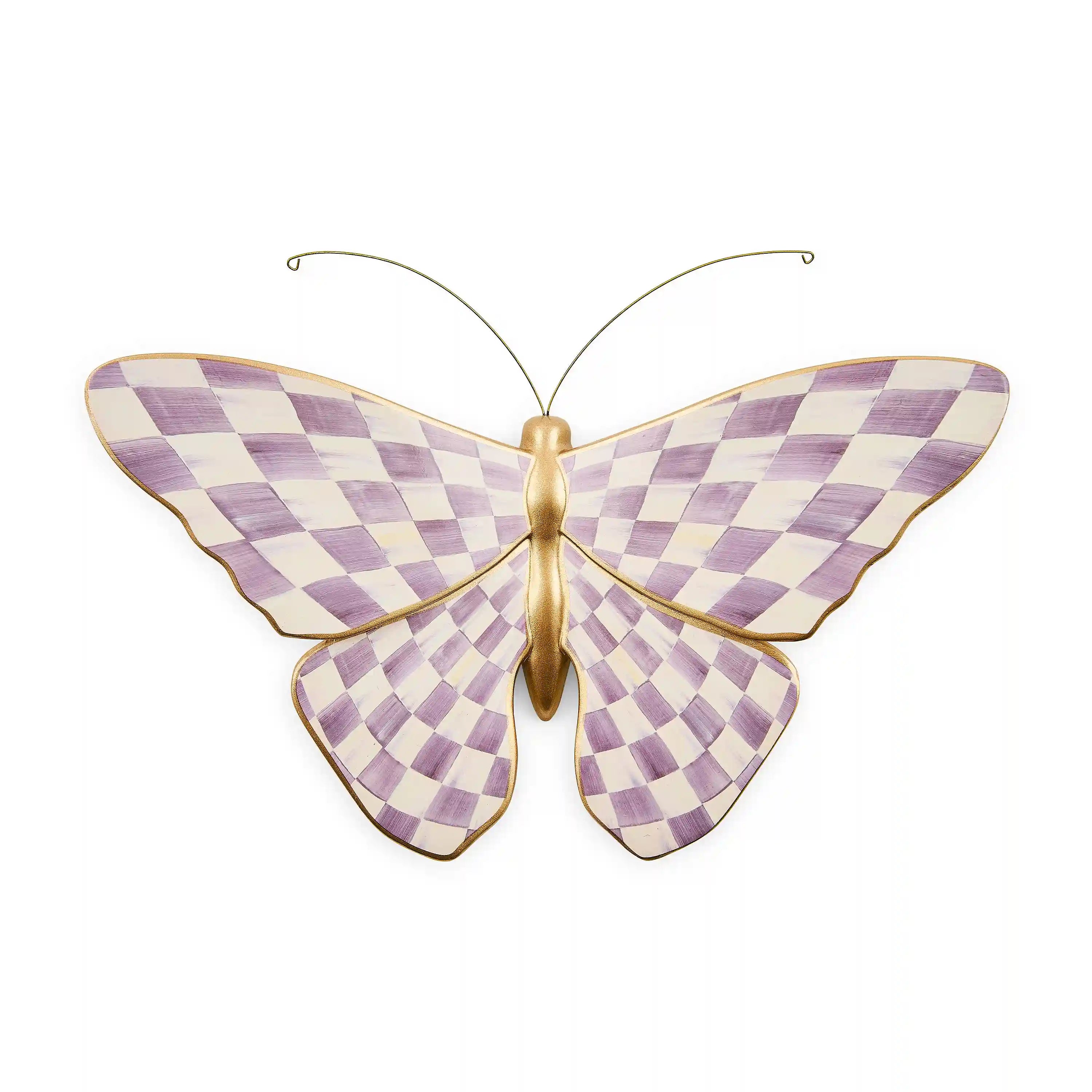 Courtly Check Butterfly Duo Wall Decor