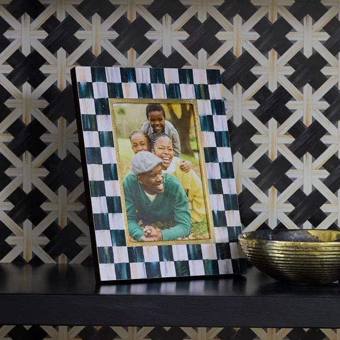 Courtly Check Lacquer 4" x 6" Frame