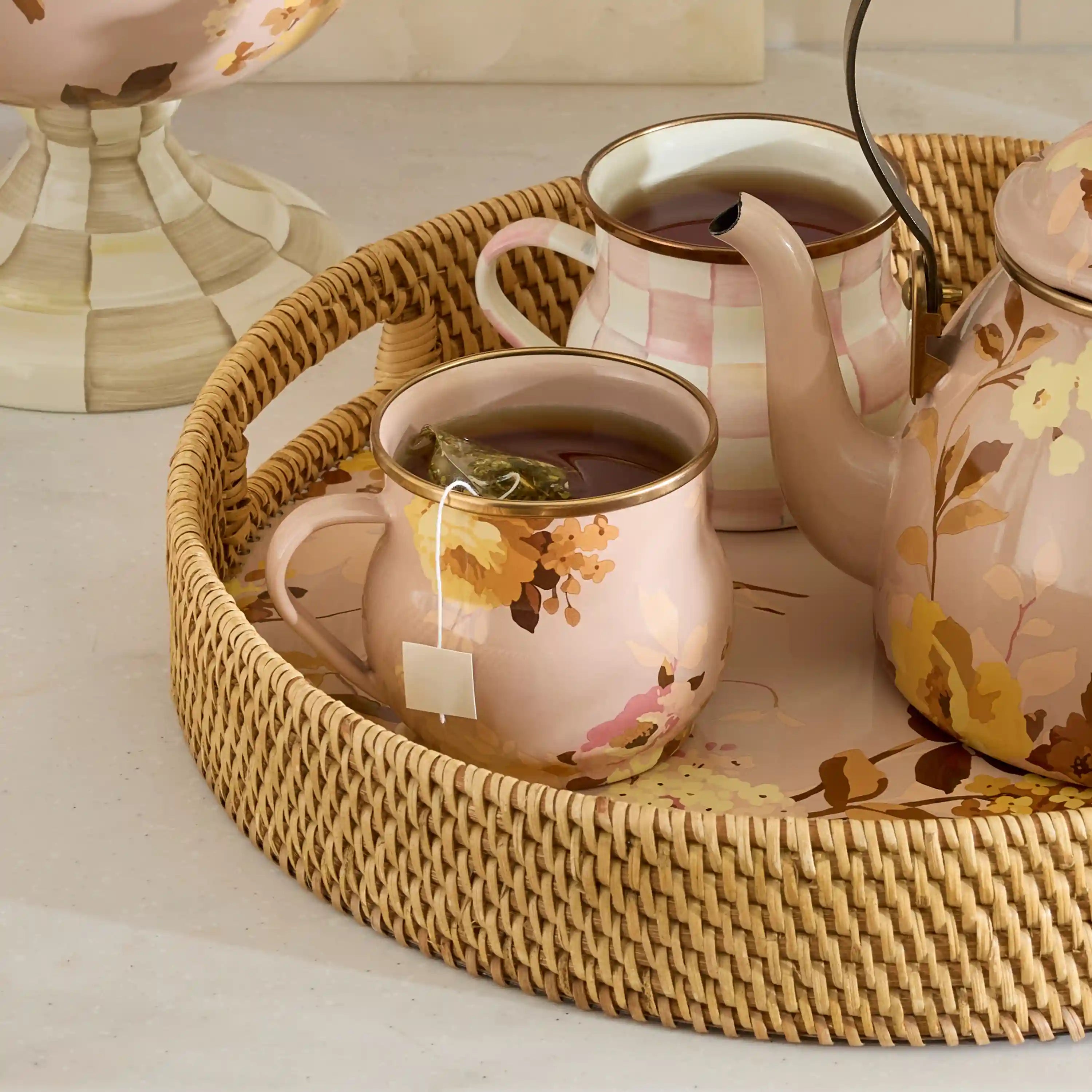 Wild Rose Brown Mug