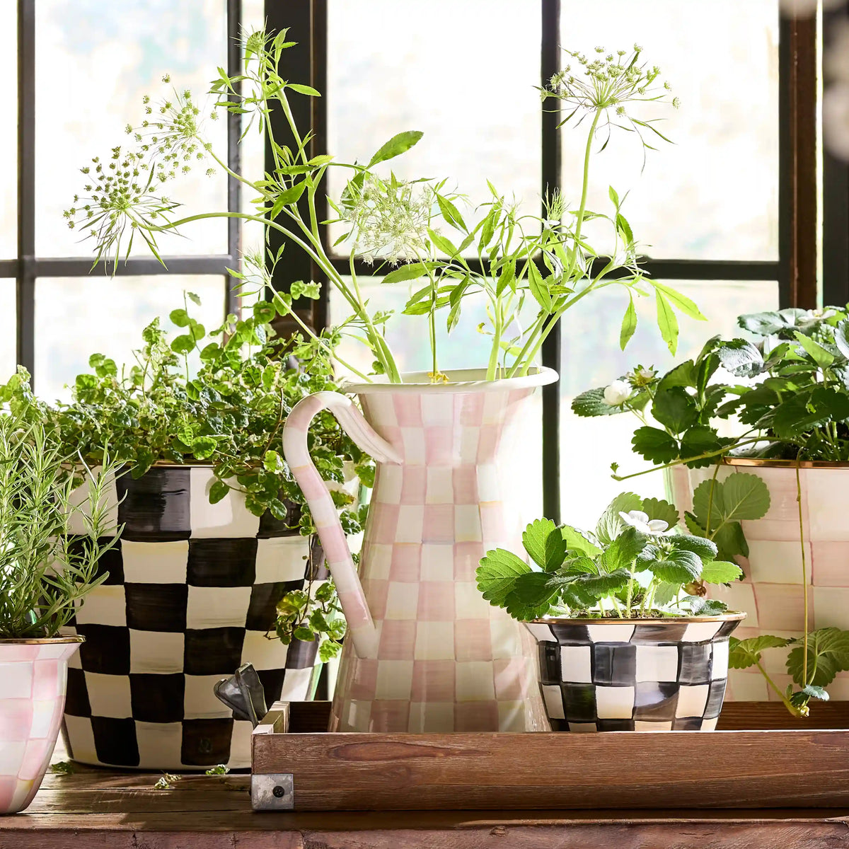 Wildflowers Pink Medium Practical Pitcher