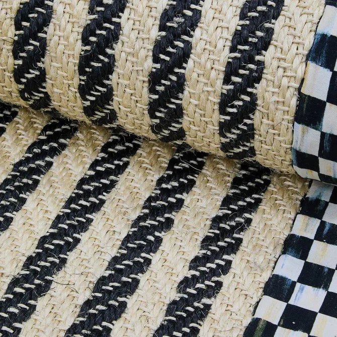Courtly Check Herringbone Stripe 2'6" x 9' Sisal Runner