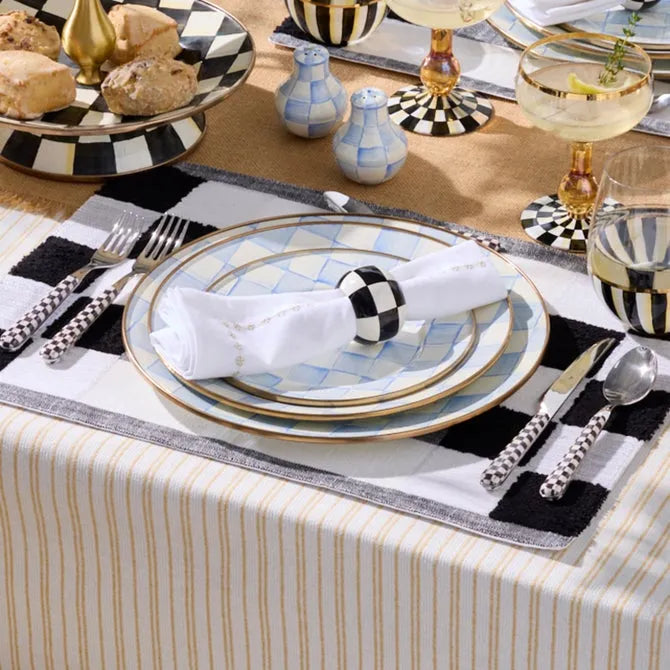 Sky Check Salad/Dessert Plate