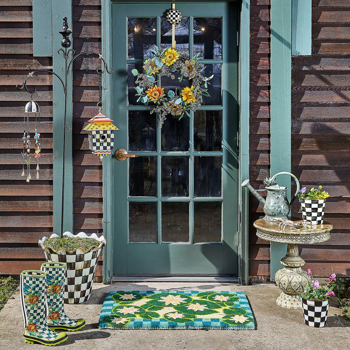Courtly Check Ceramic Jumbo Garden Pot