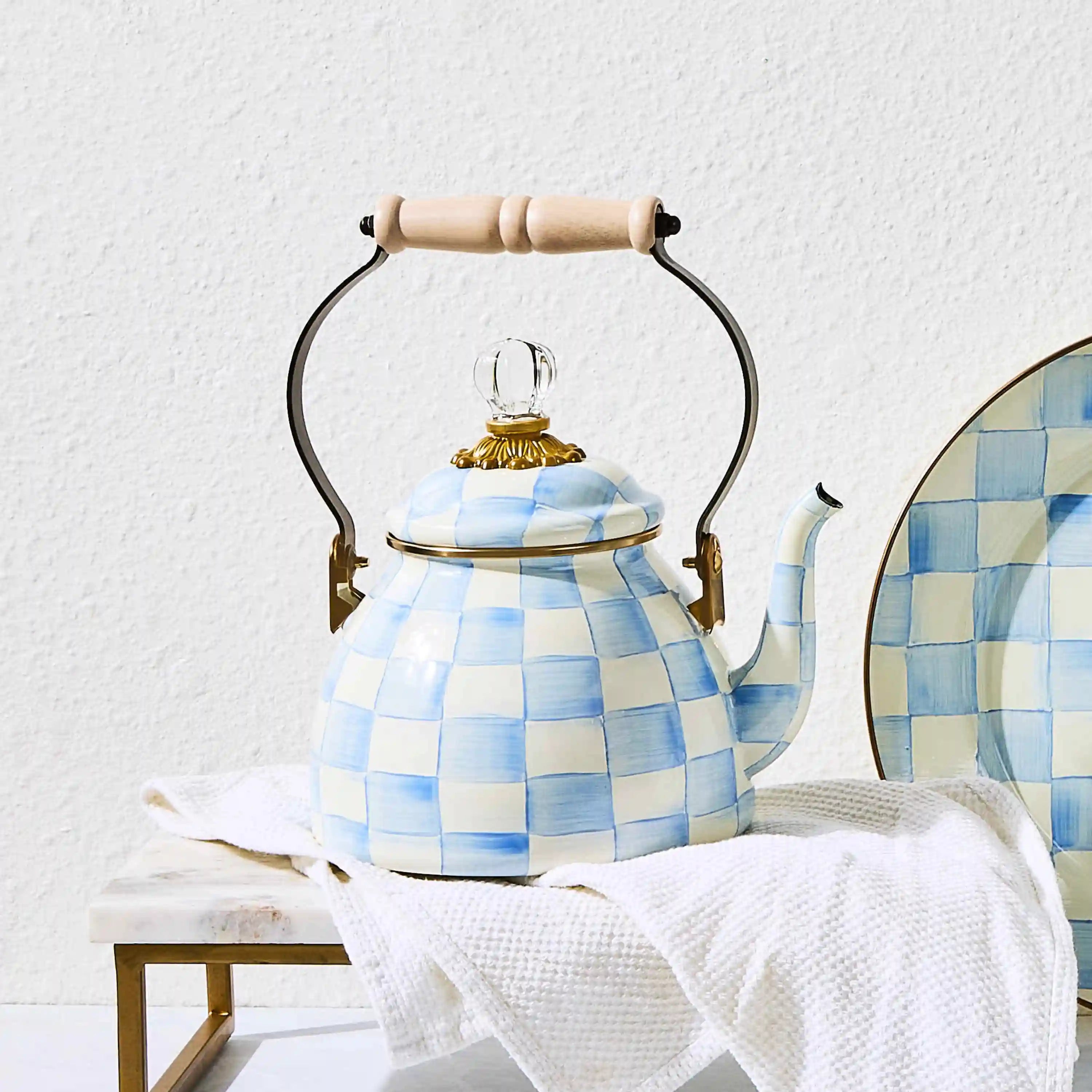 Royal Check 3 Quart Tea Kettle