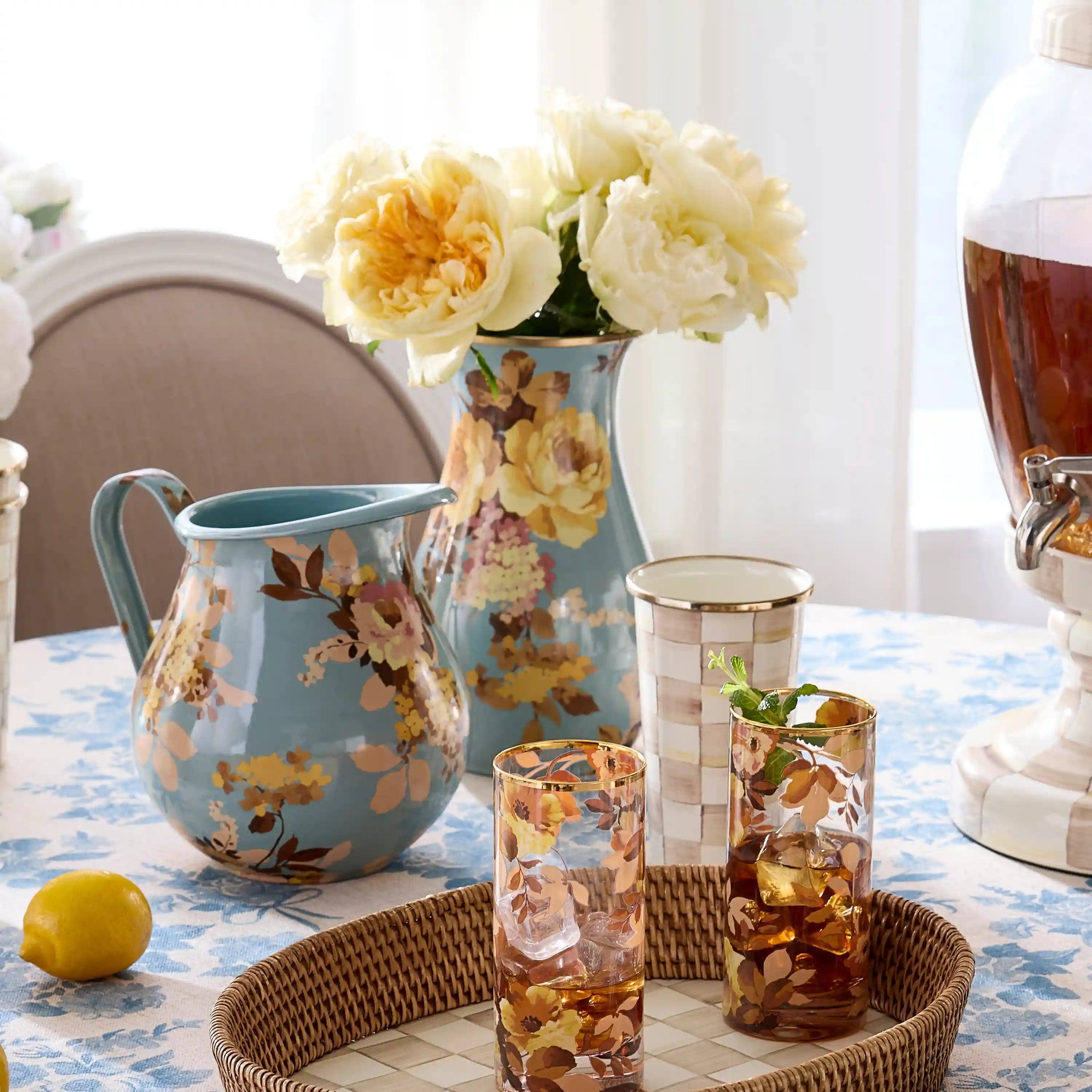 Rosy Check Tall Vase