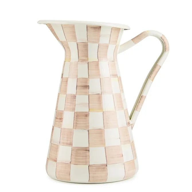 Mocha Check Large Practical Pitcher