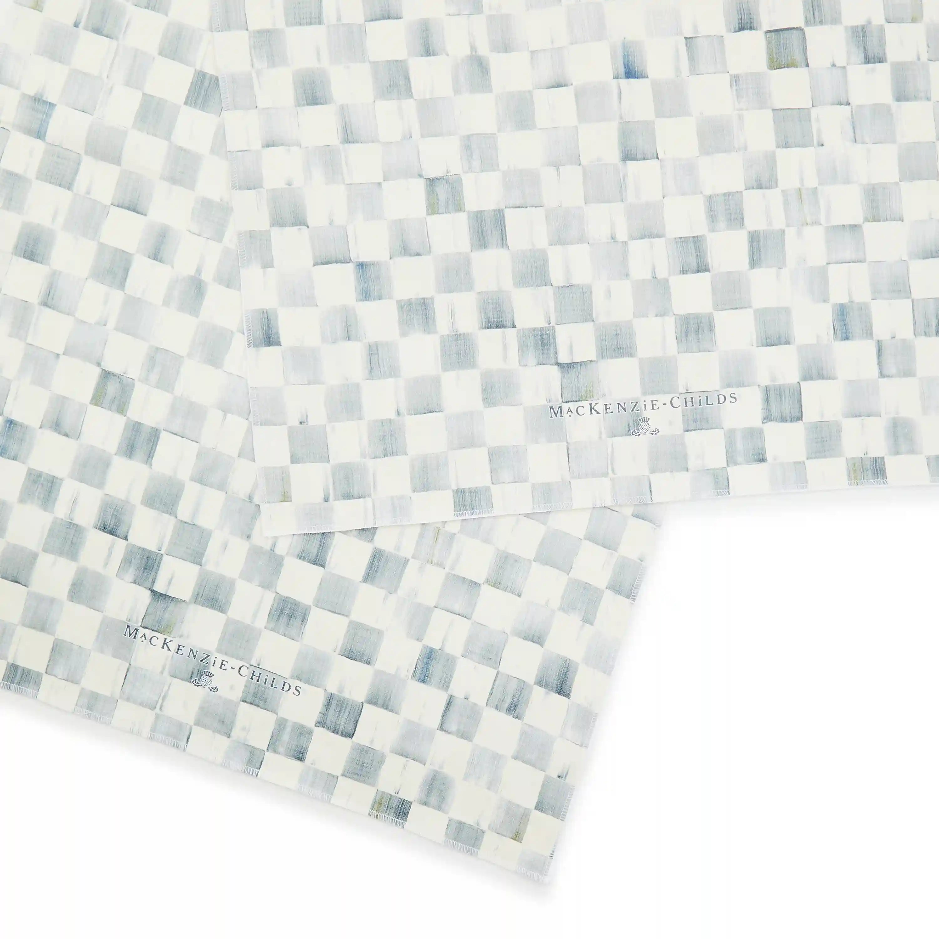 Violet Check Printed Dish Towel