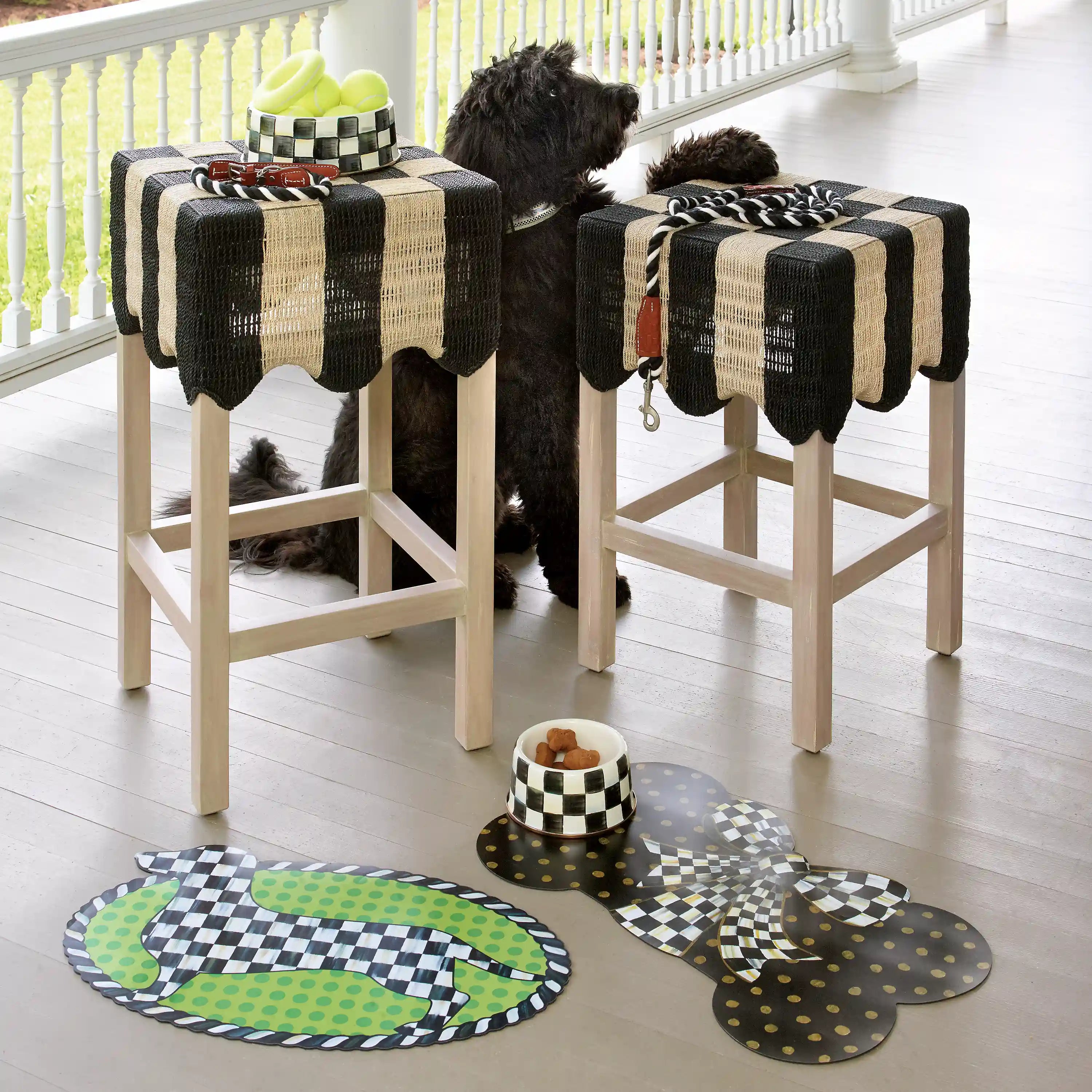 Sterling Check Small Pet Dish
