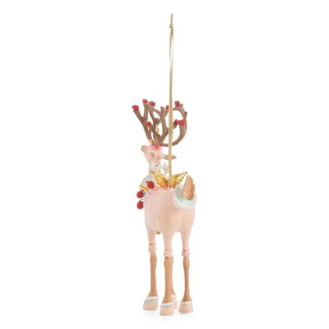 Patience Brewster Dash Away Cupid Reindeer Ornament