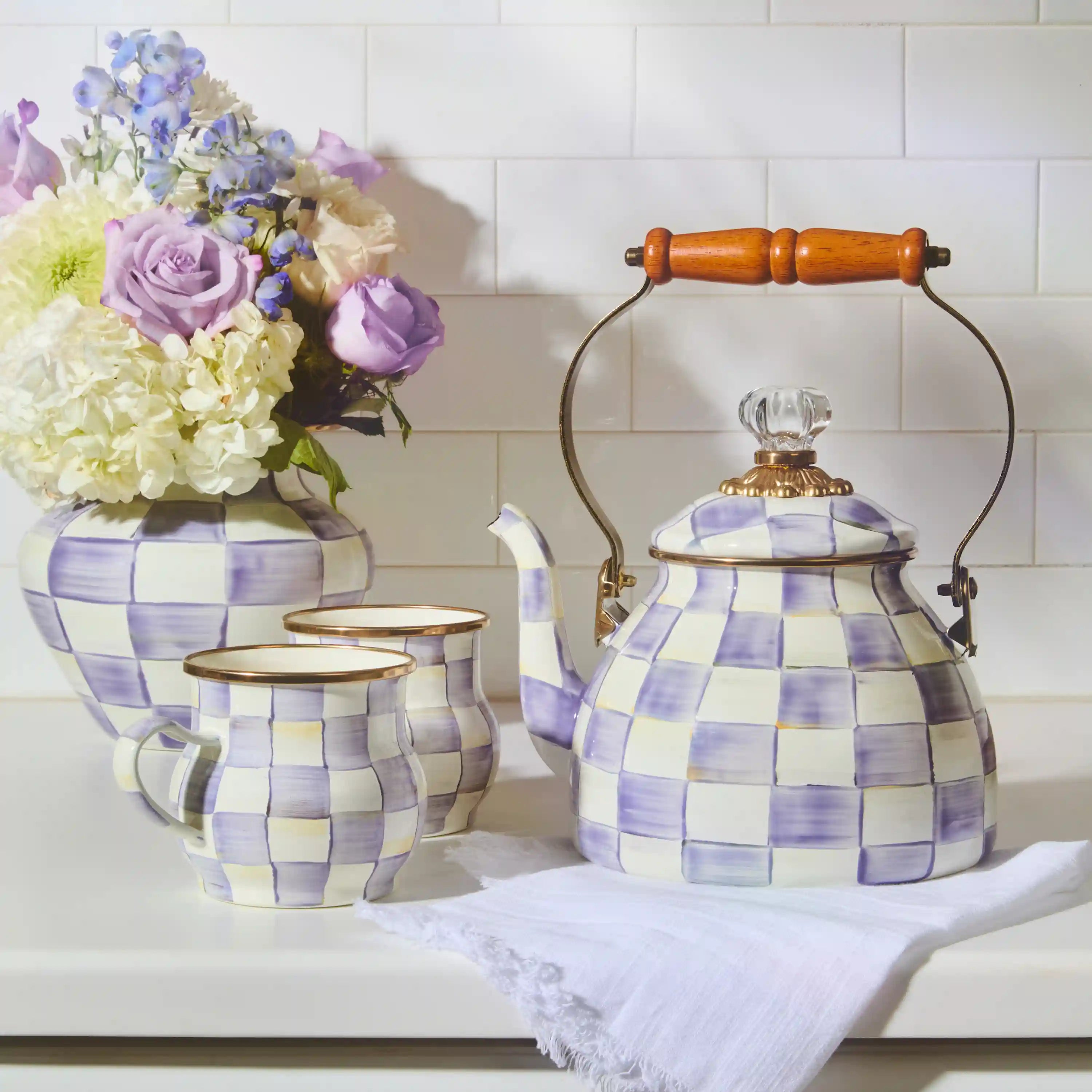Royal Check 3 Quart Tea Kettle