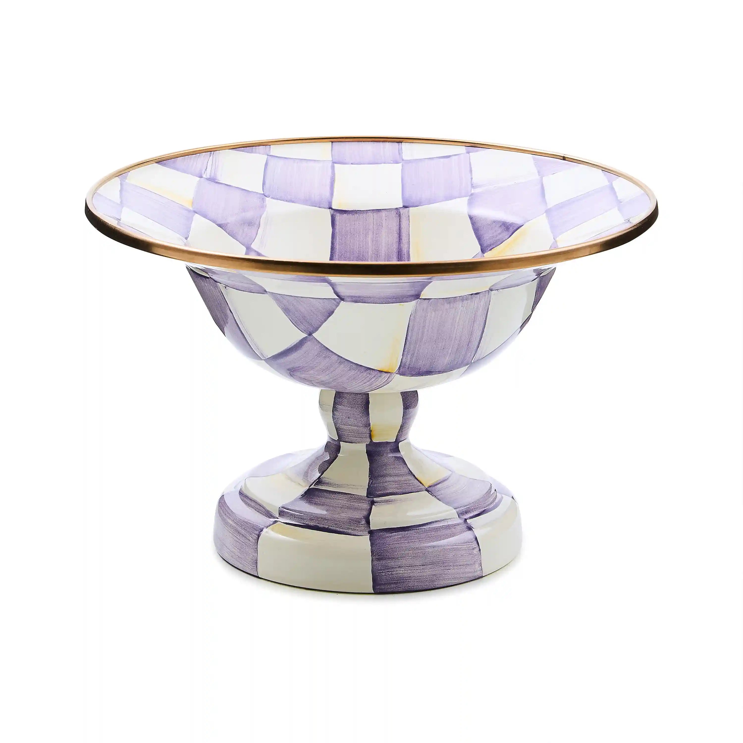 Sterling Check Large Compote