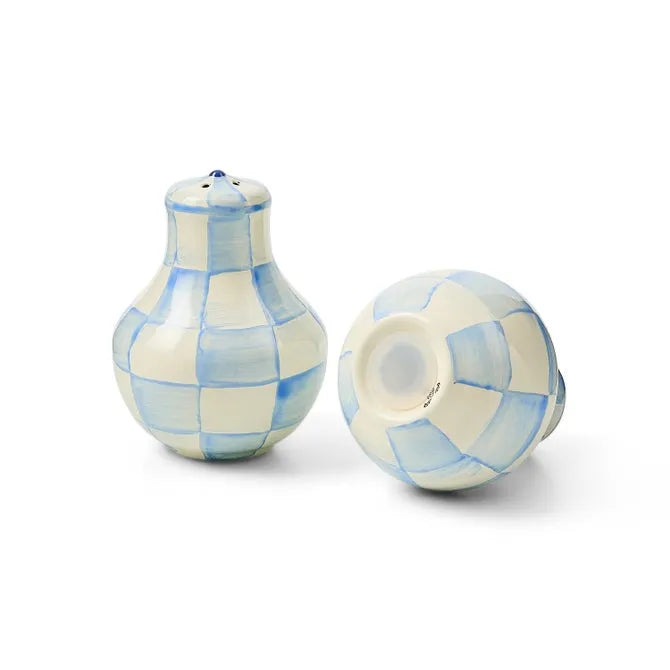 Sky Check Salt & Pepper Shakers