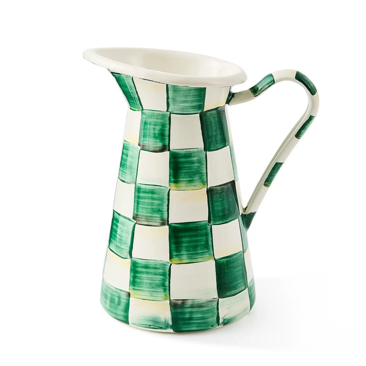 Emerald Check Large Practical Pitcher