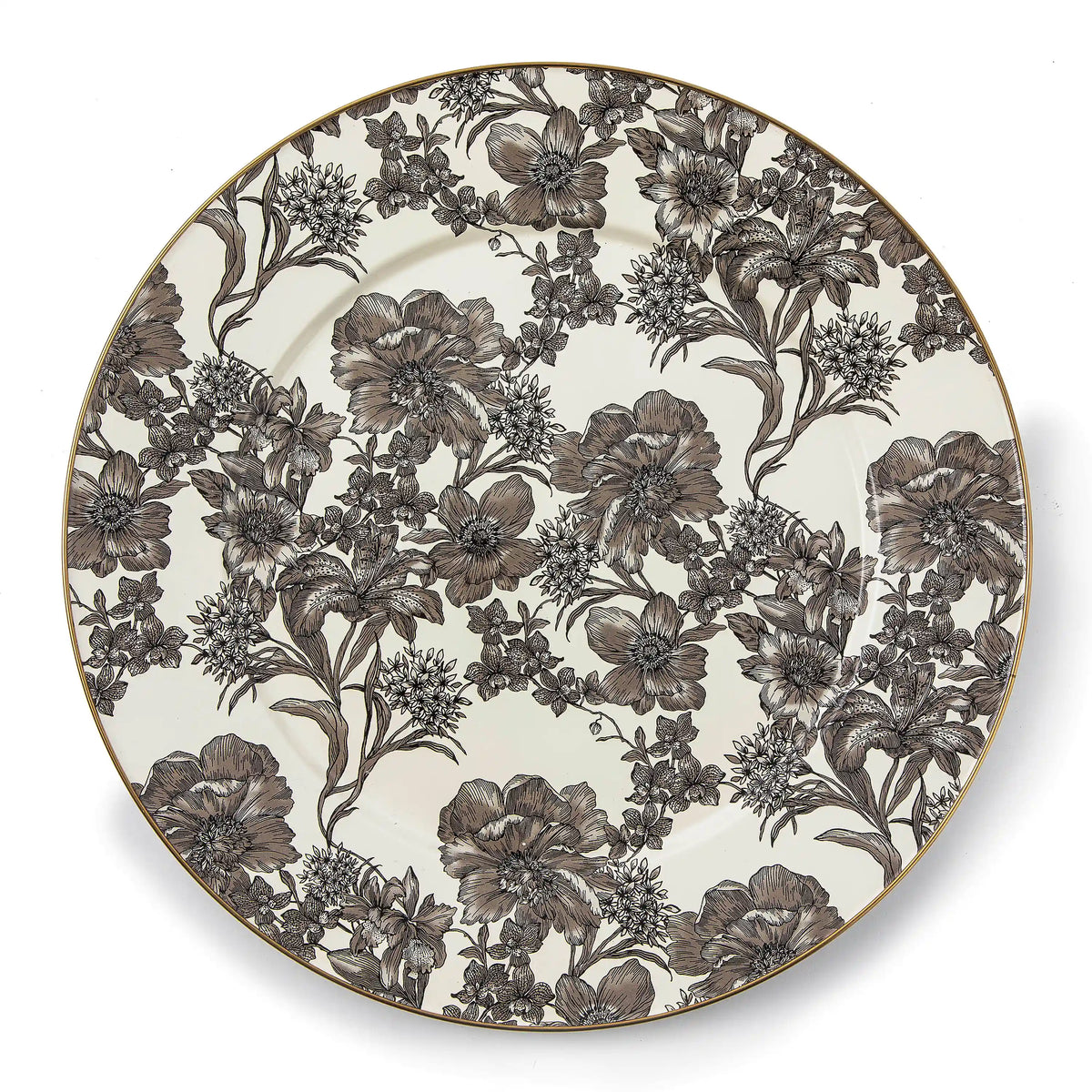 Wild Rose White Serving Platter
