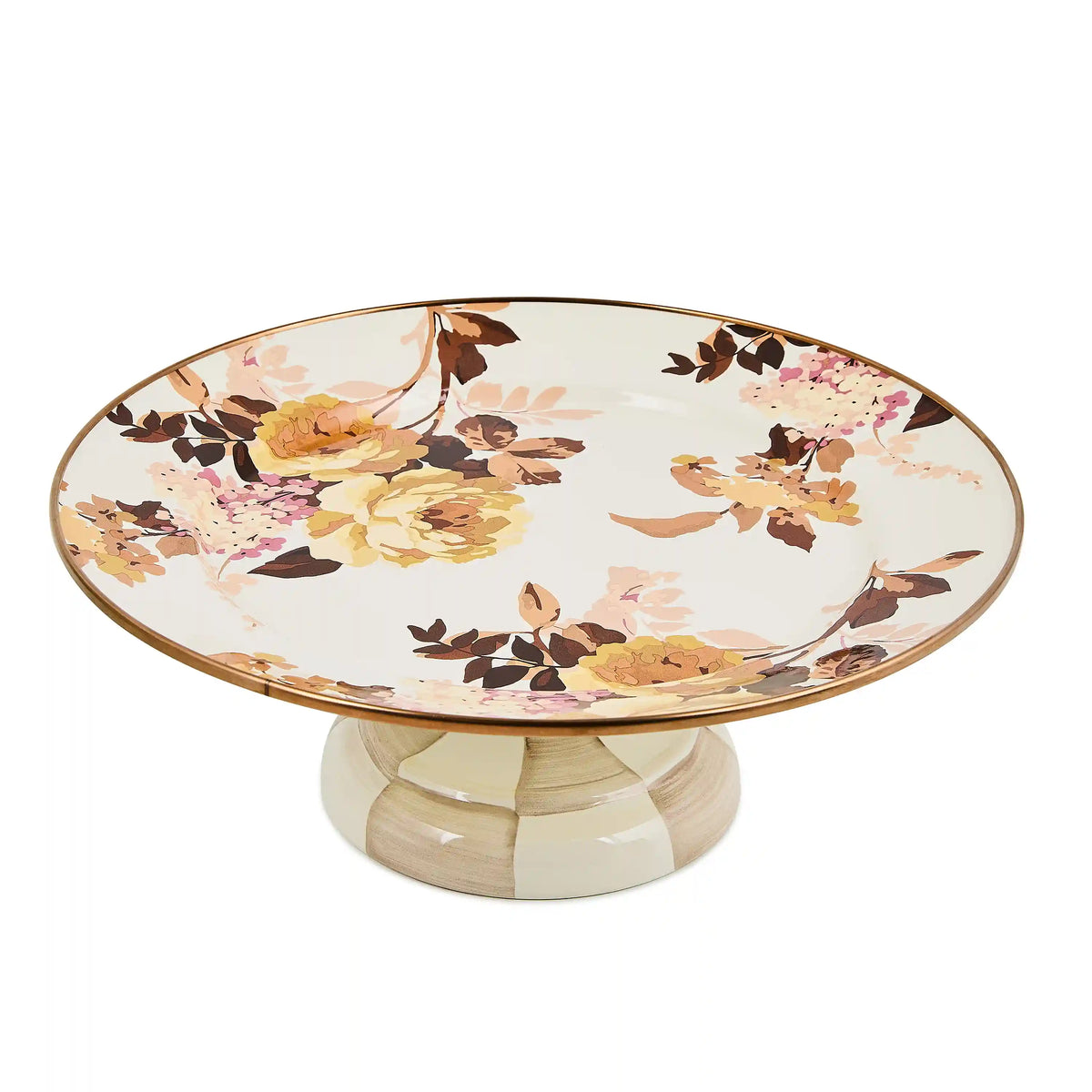 Wild Rose White Mini Pedestal Platter