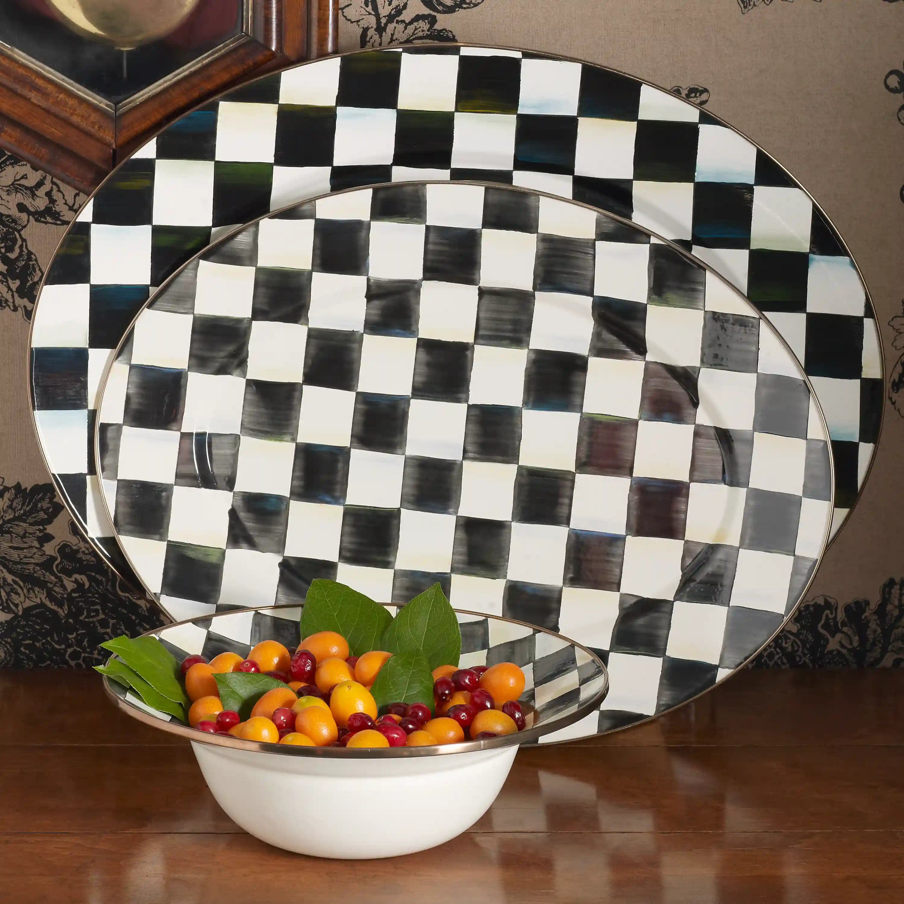 Rosy Check Large Oval Platter