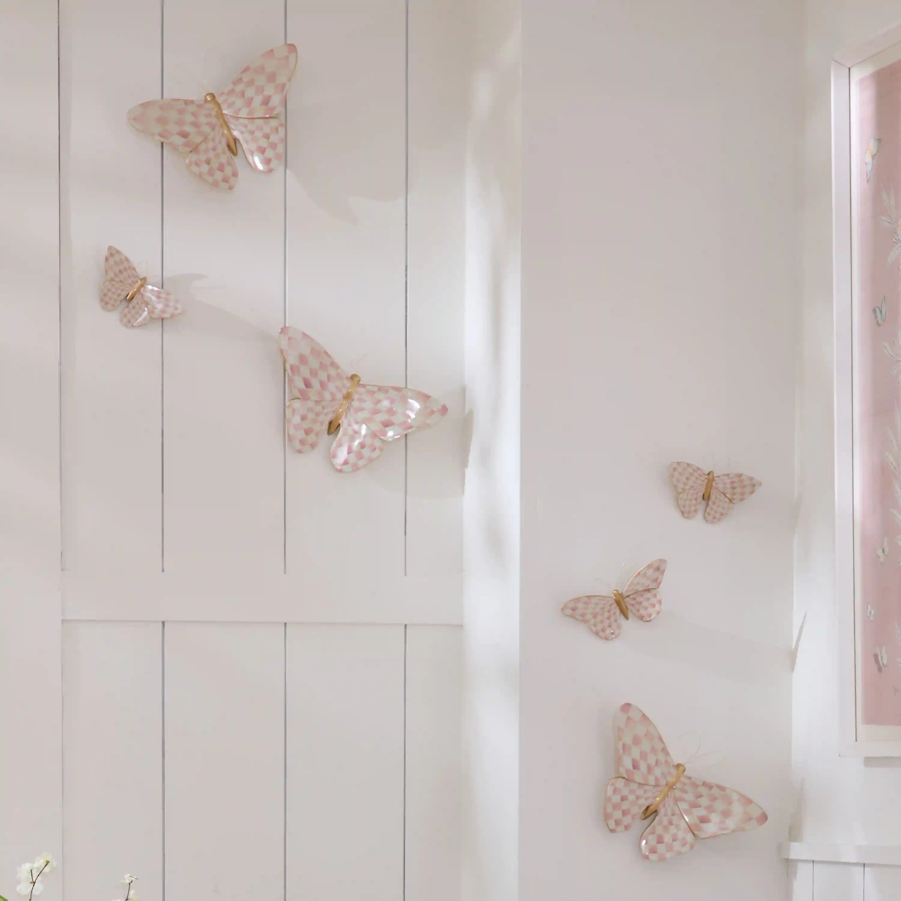 Courtly Check Butterfly Duo Wall Decor