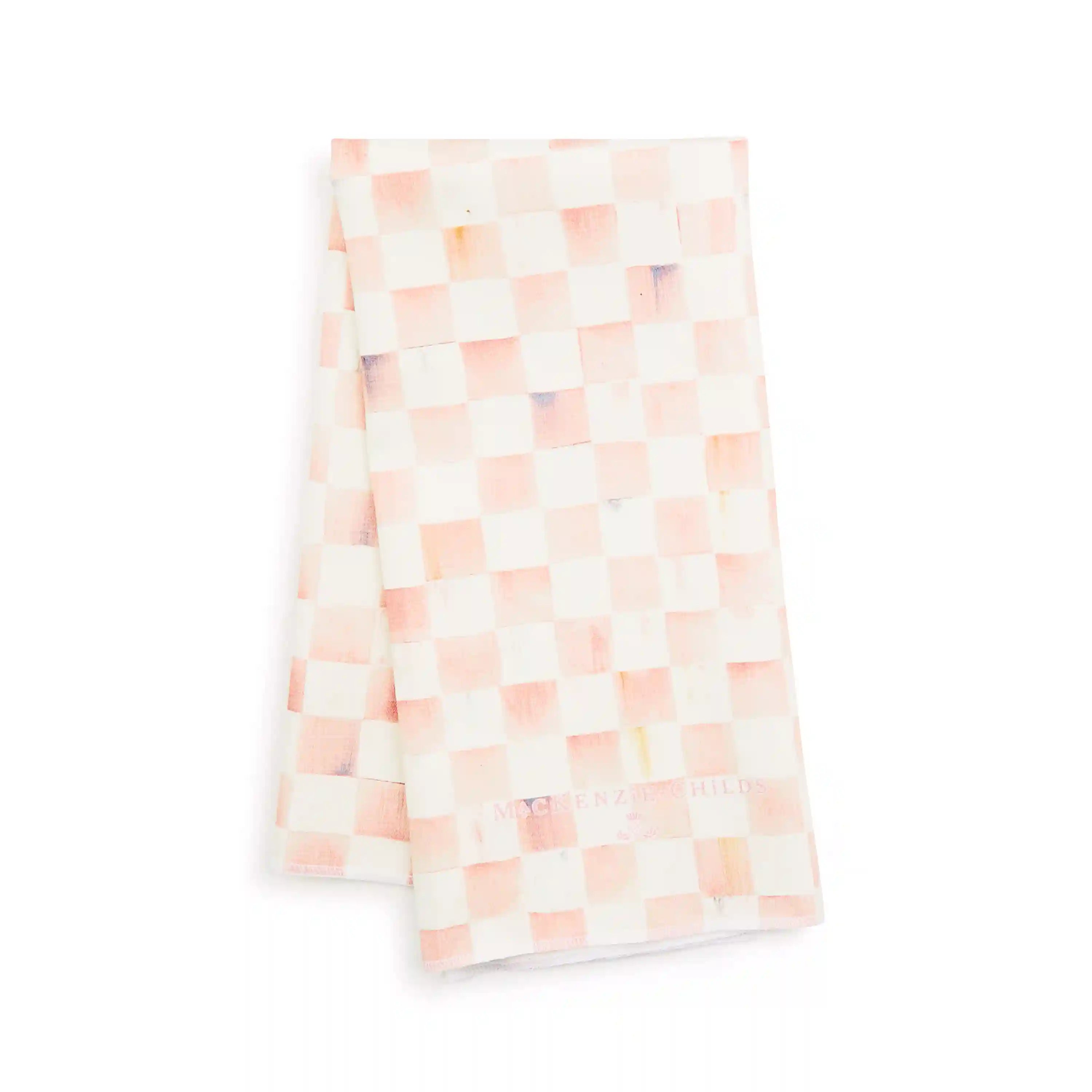 Mocha Check Dish Towel
