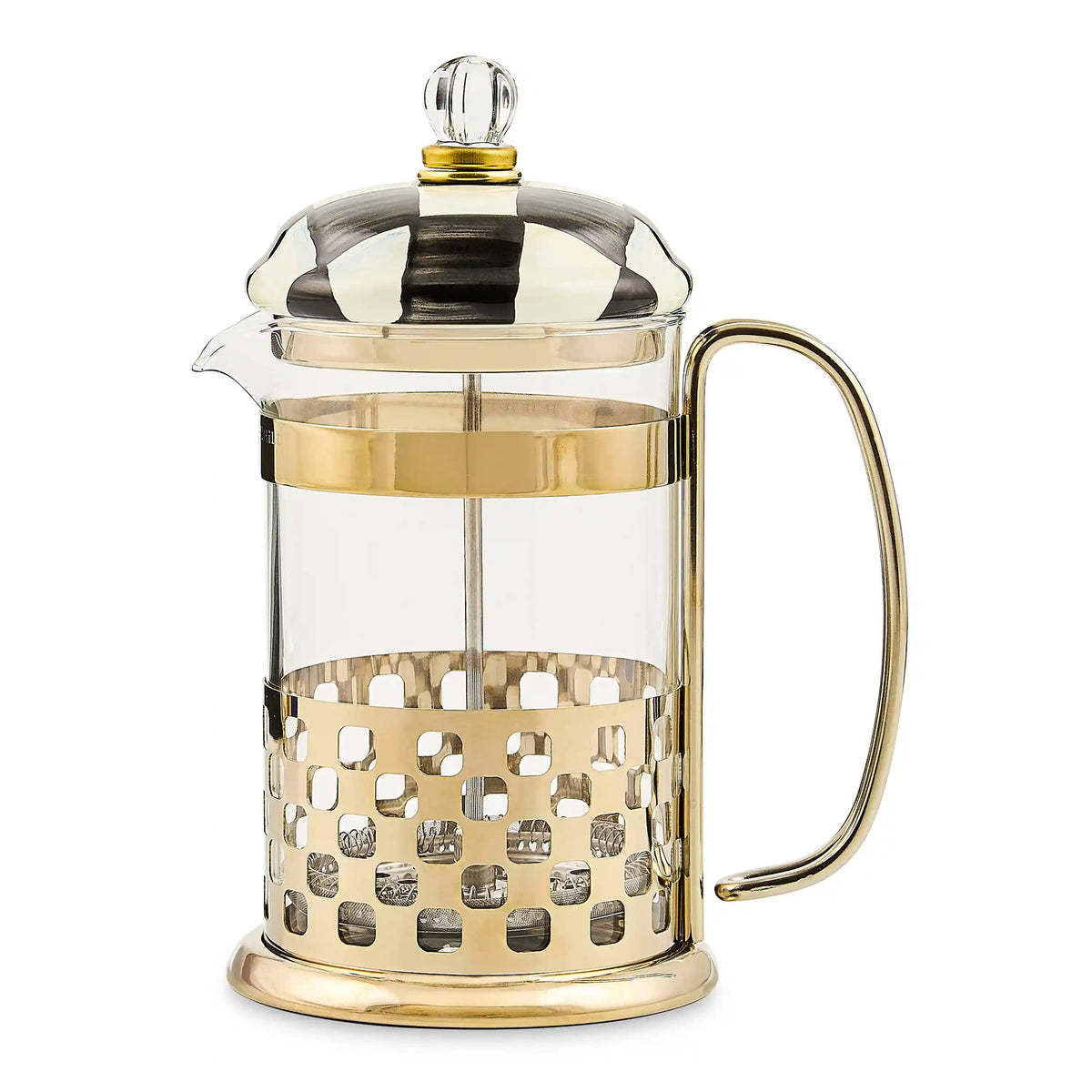 Mocha Check French Press