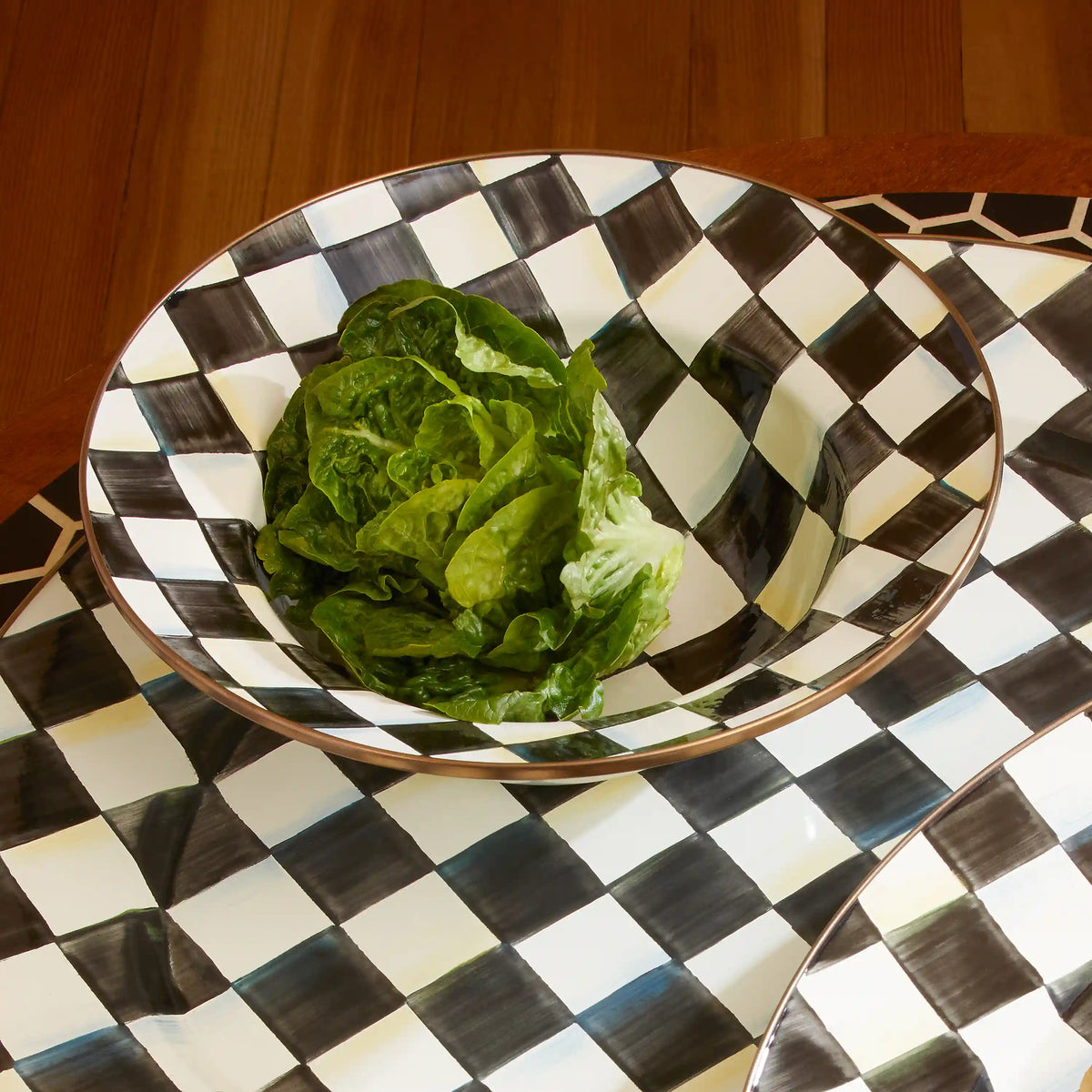 Sterling Check Serving Bowl