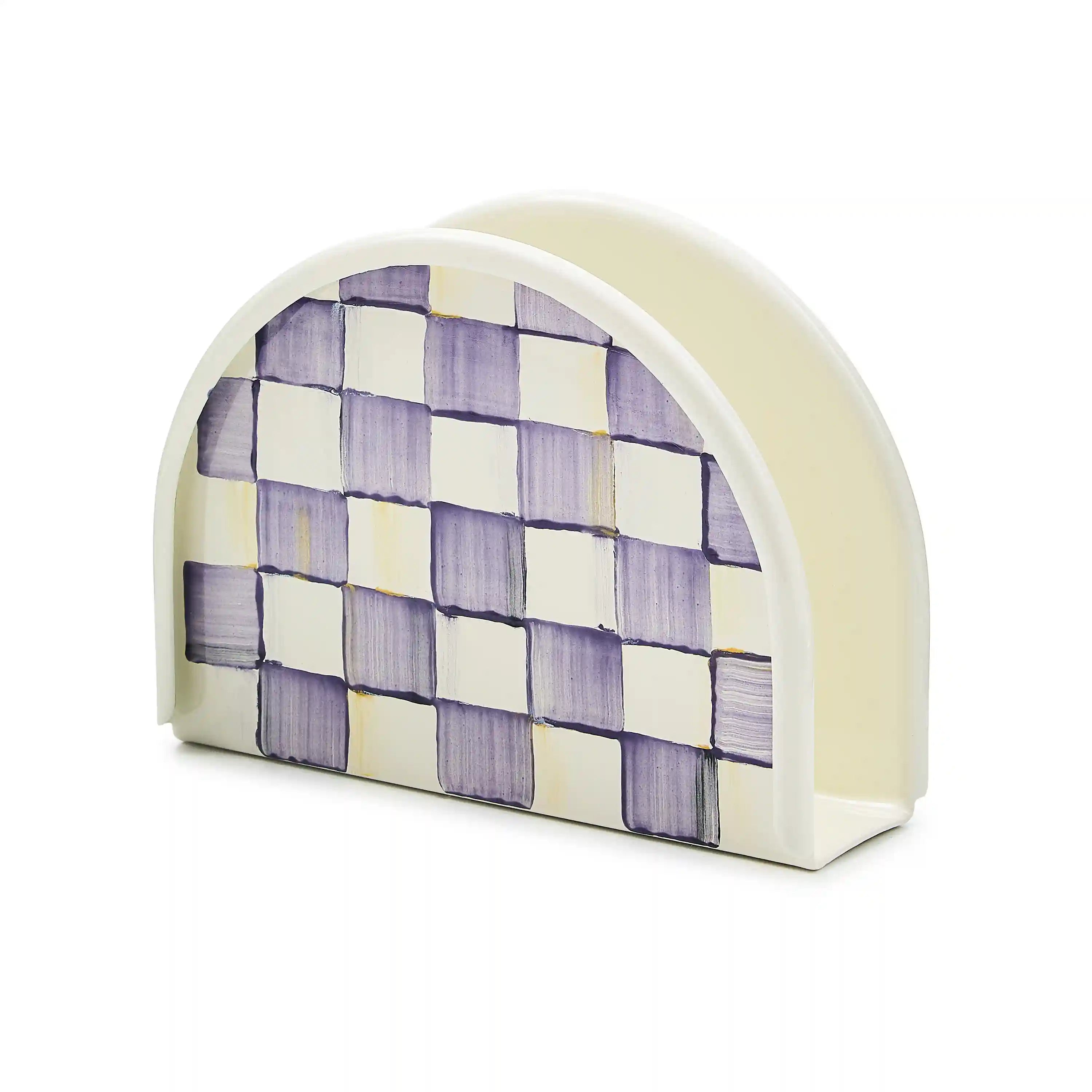 Rosy Check Napkin Holder