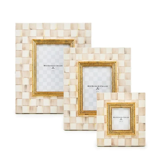 Mocha Check 4" x 6" Frame