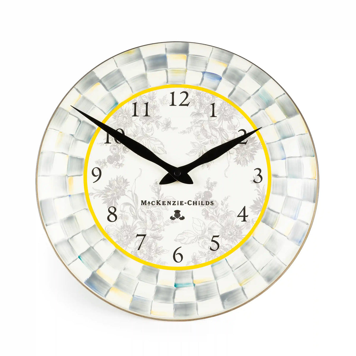 Courtly Check Wall Clock