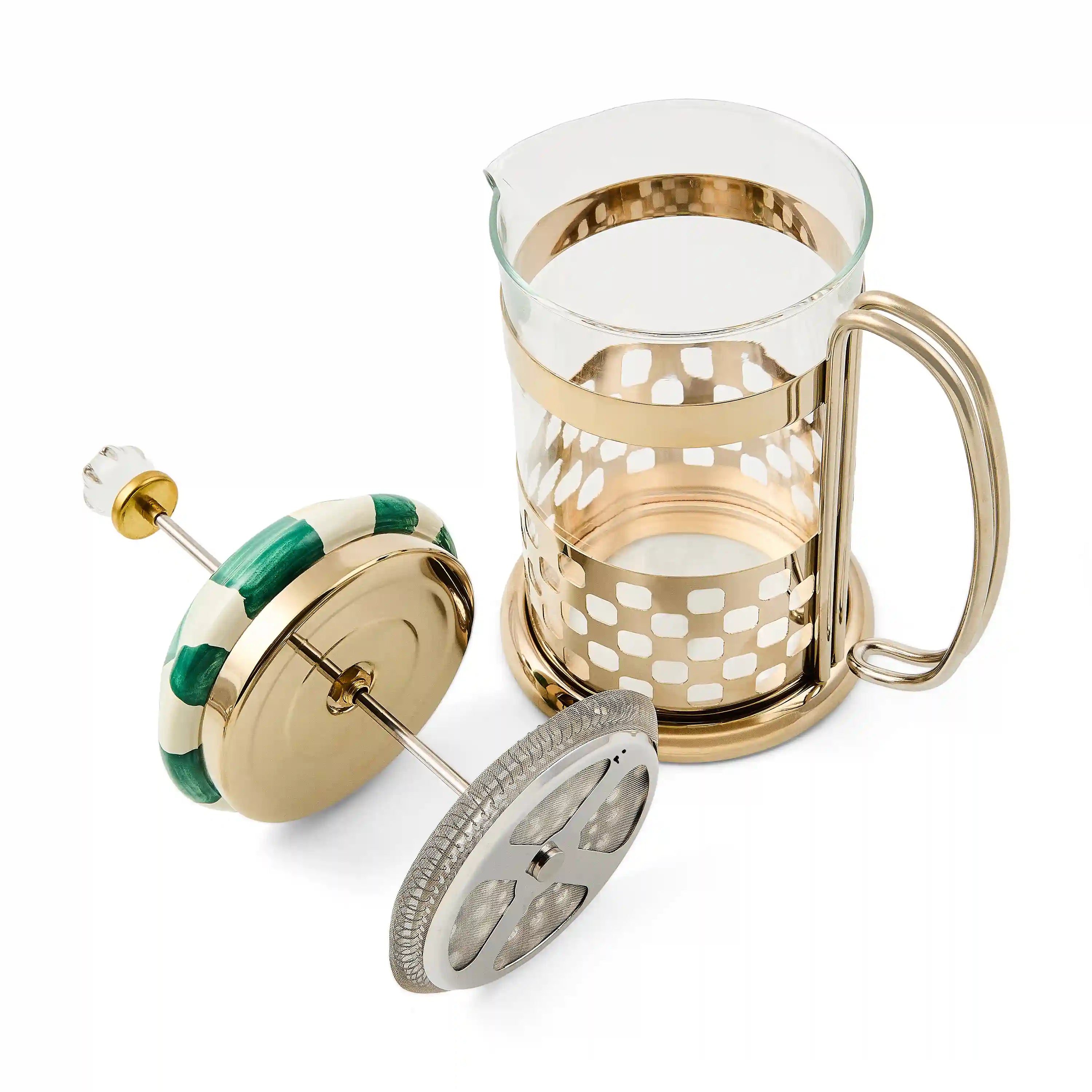 Emerald Check French Press